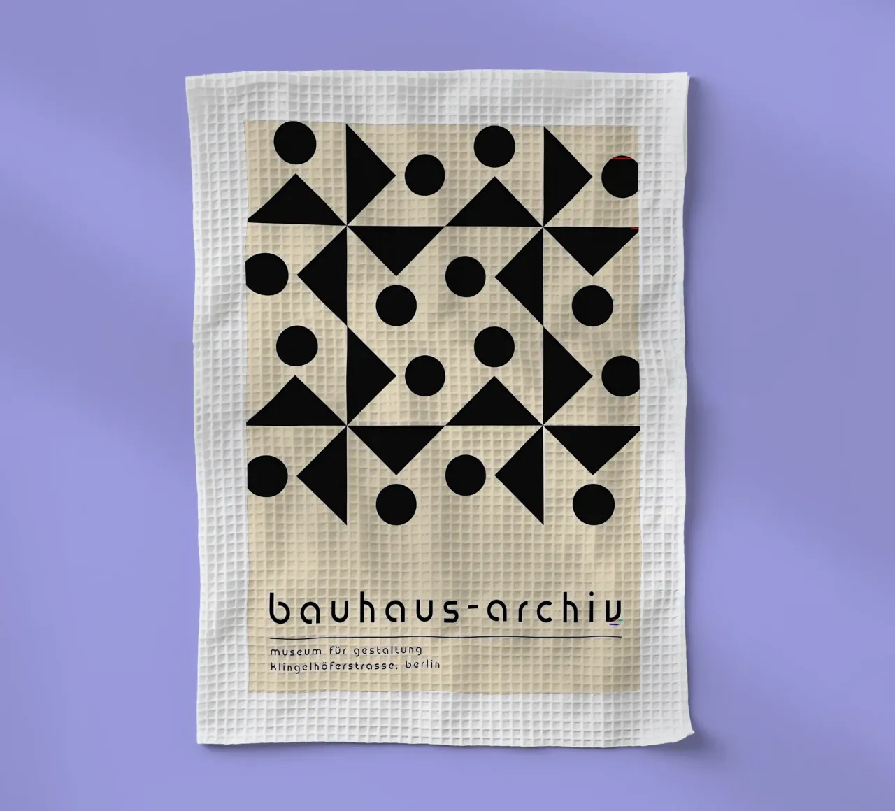 Bauhaus tea towel by Brooke