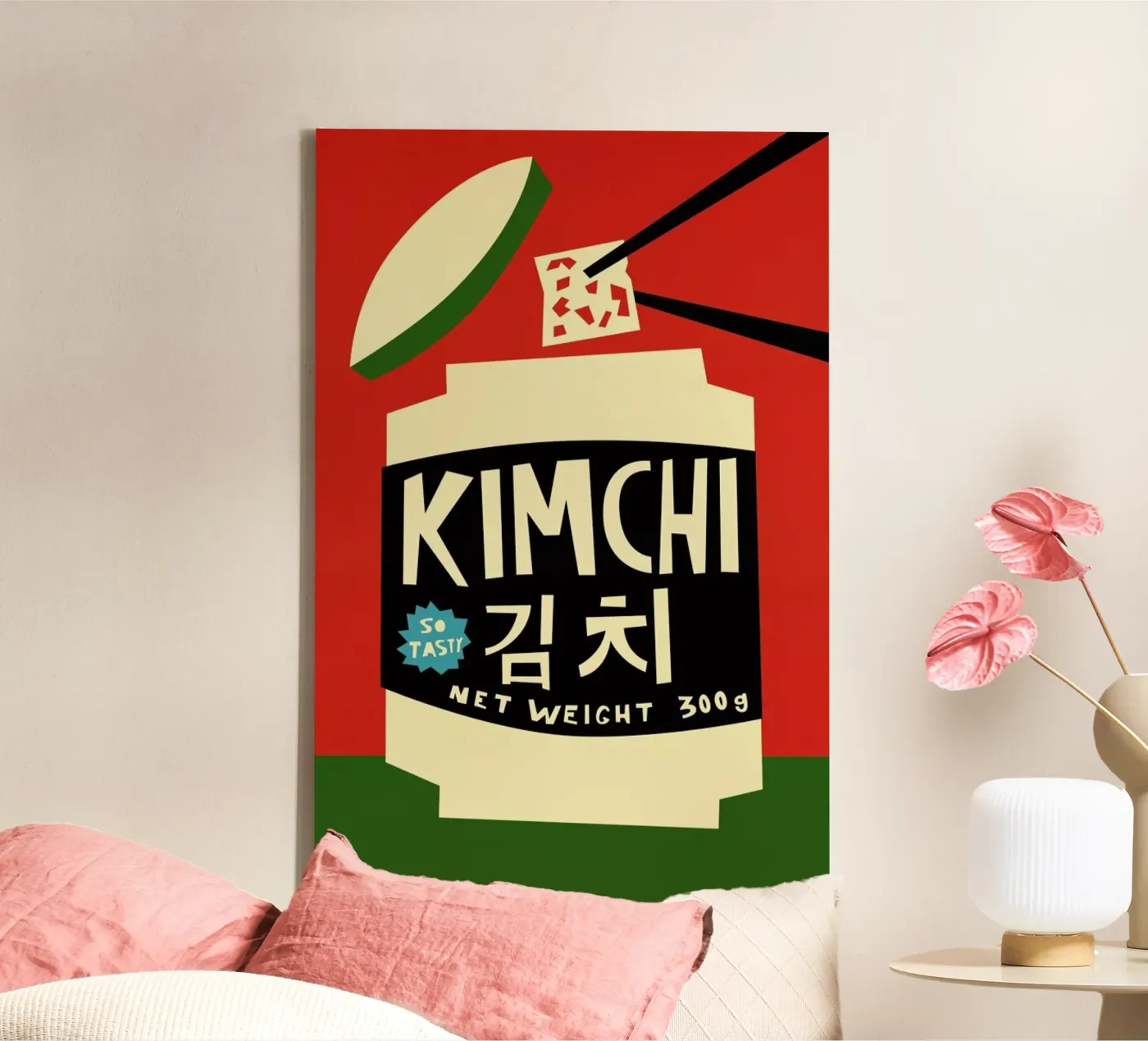 Kimchi canvas van Fox & Velvet