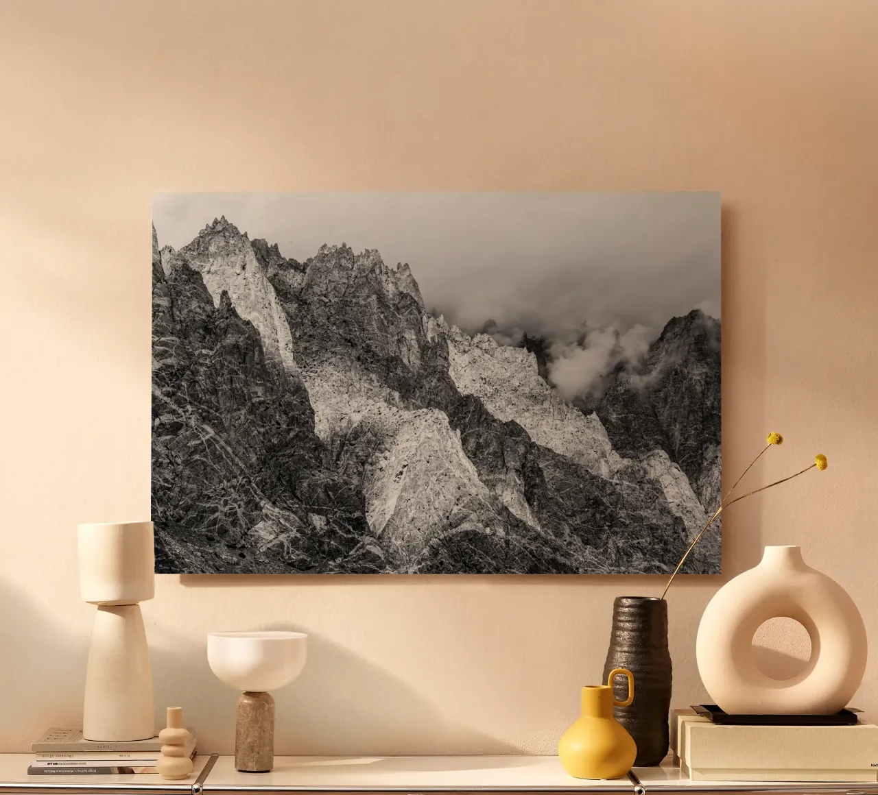 Shadow and sunlight in the mountains alluminio dibond da photolovers