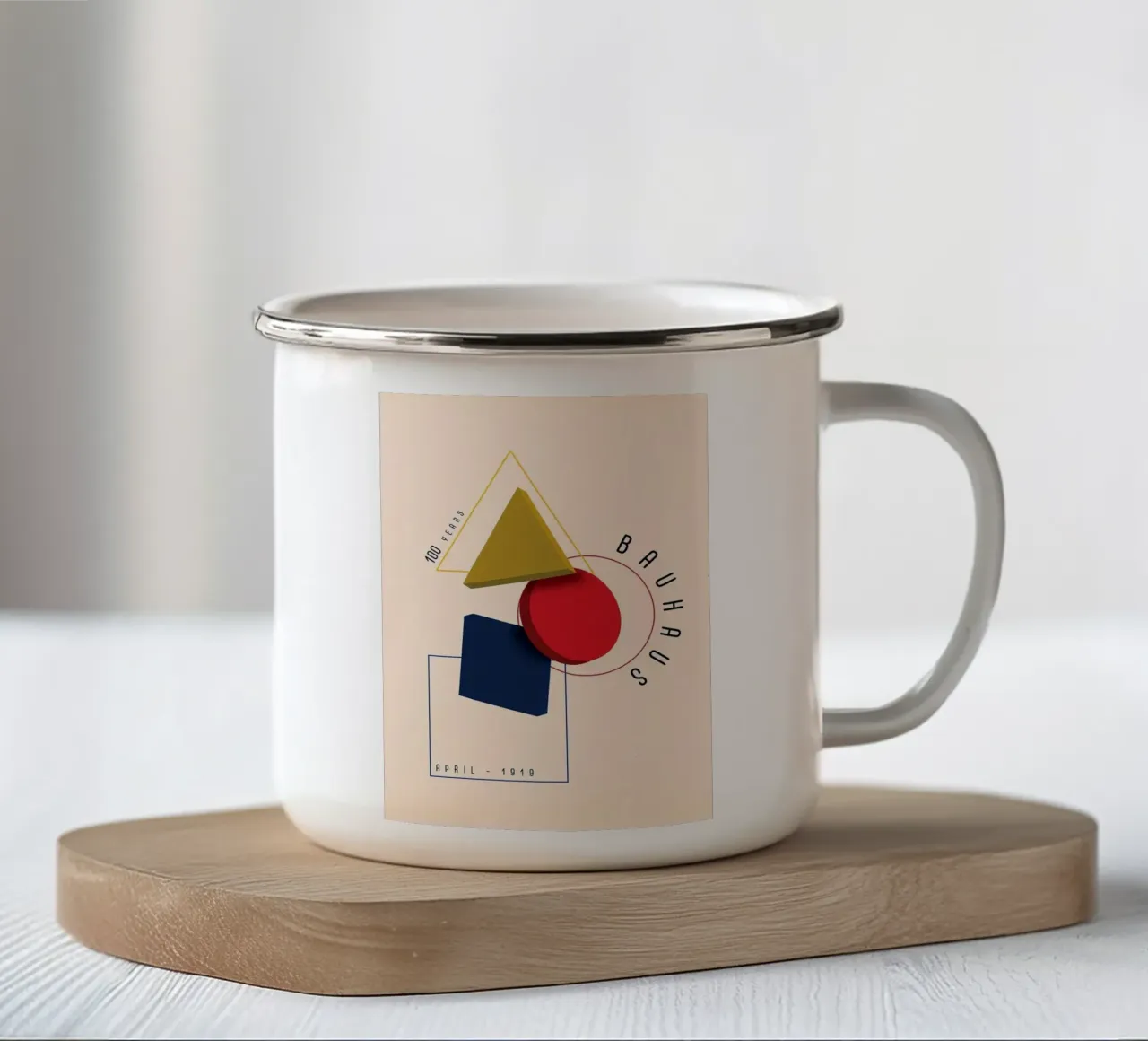 Bauhaus tazza in smalto da Brooke