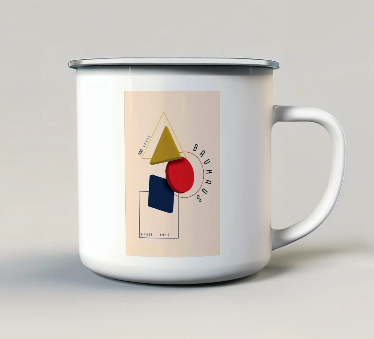 Bauhaus tazza in smalto da Brooke