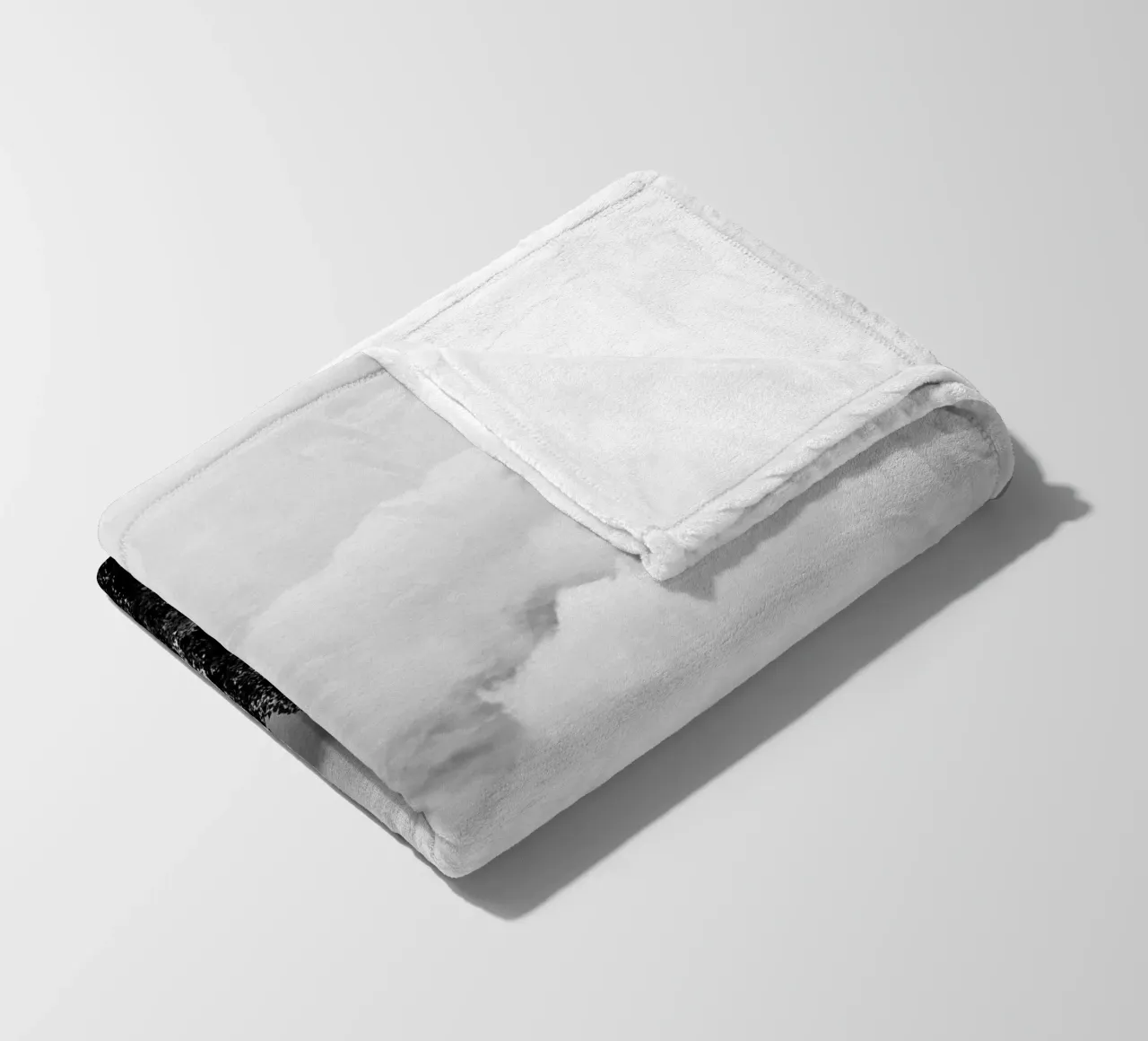 Three trees in cloudy mountains fleece blanket by photolovers
