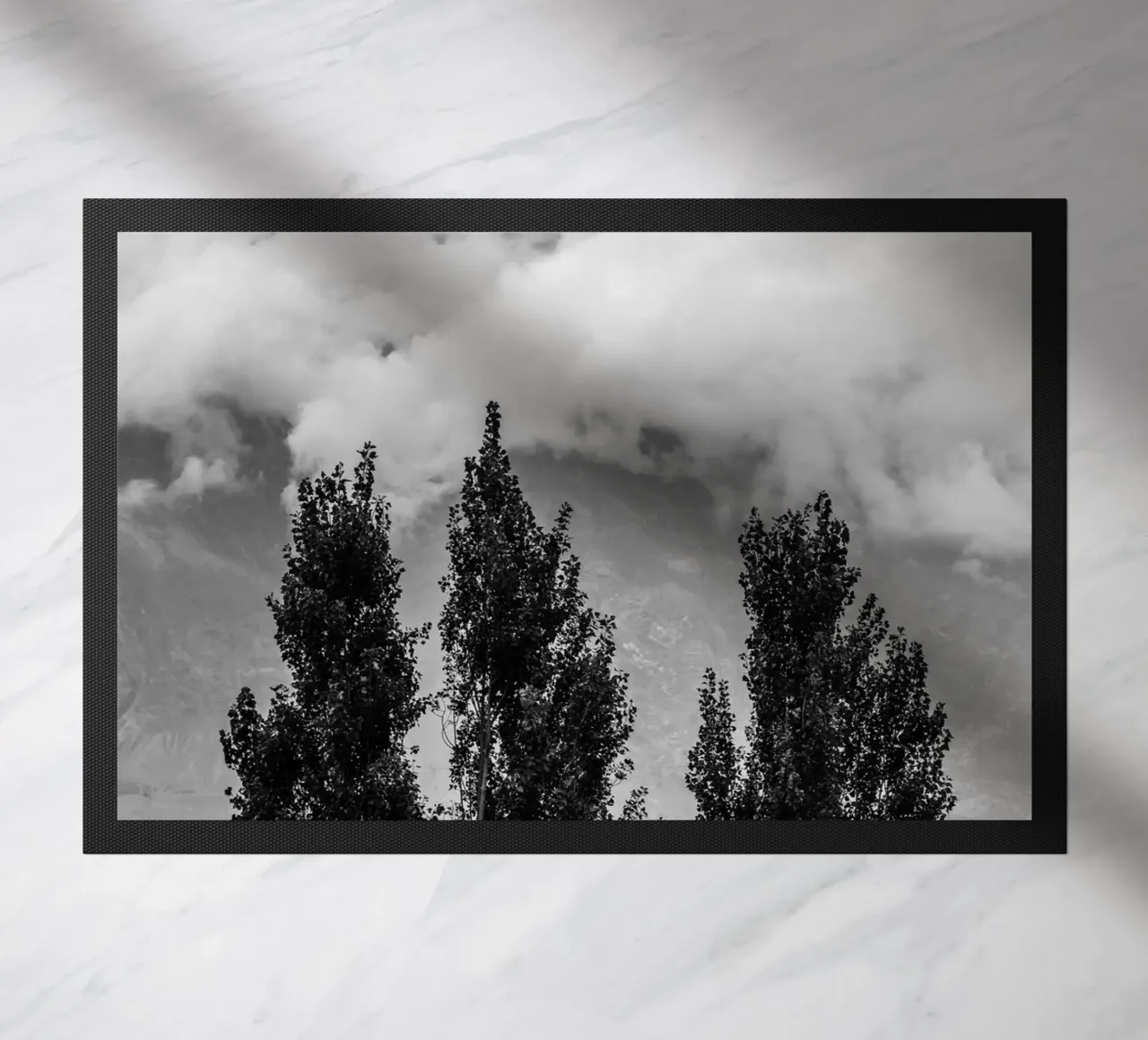 Three trees in cloudy mountains zerbino da photolovers