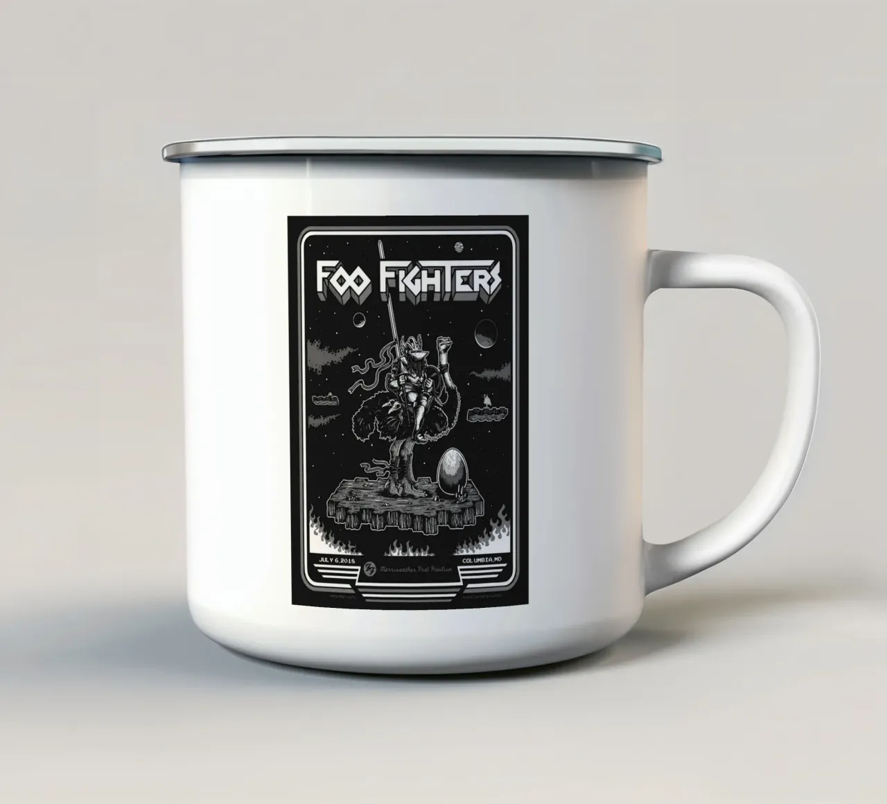 The Foo Fighters band tazza in smalto da vanhesling
