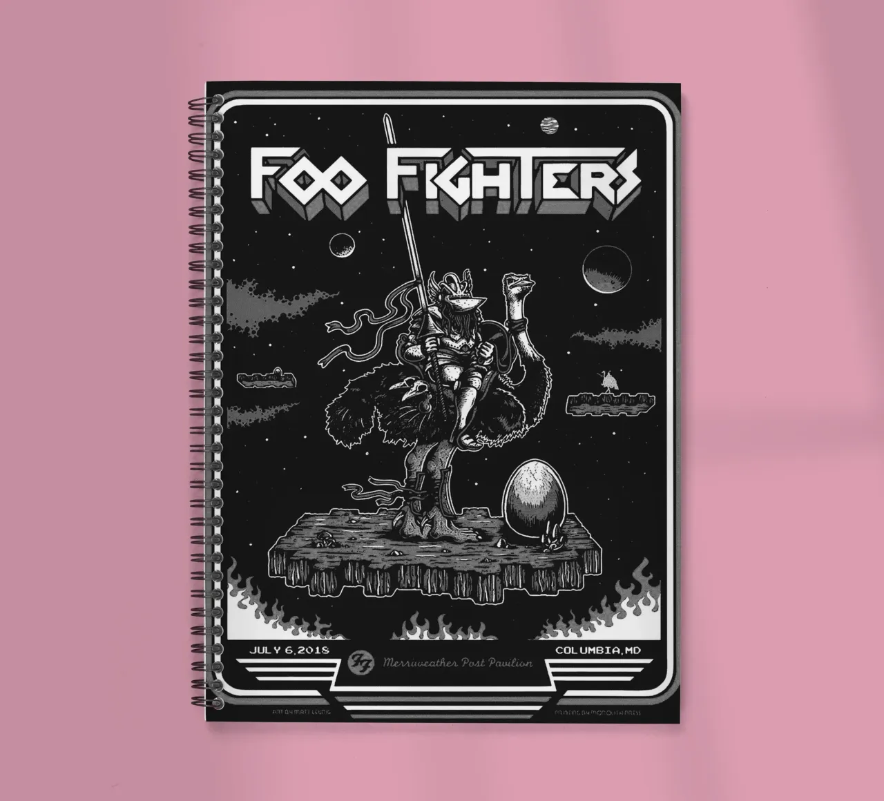 The Foo Fighters band spiral notebook by vanhesling