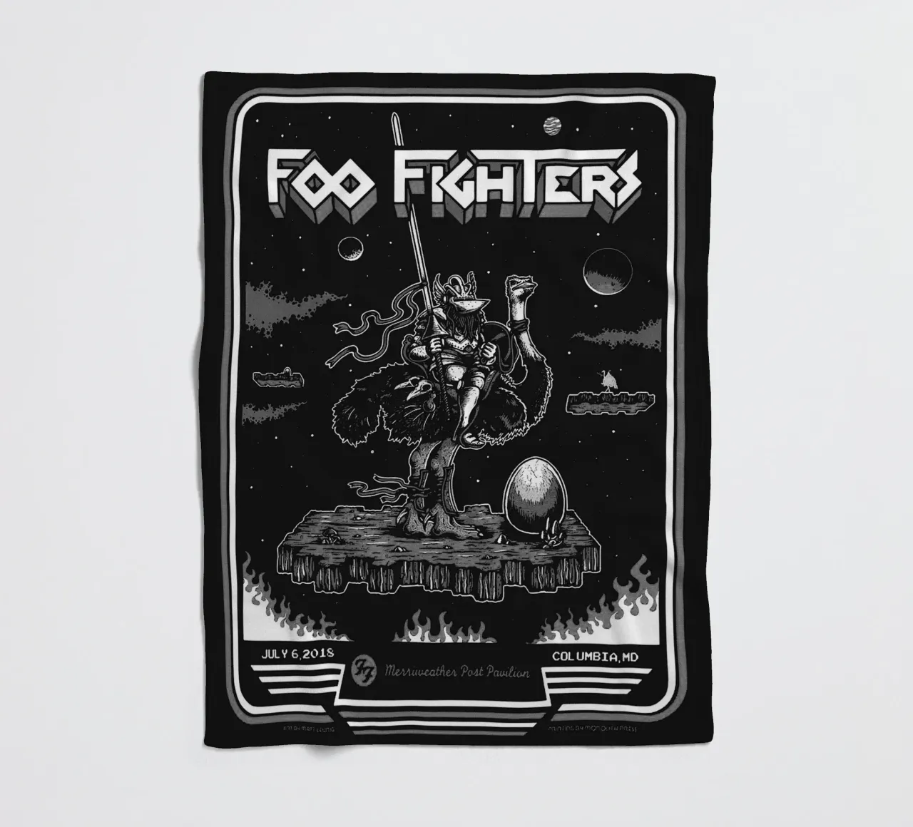 The Foo Fighters band coperta in pile da vanhesling