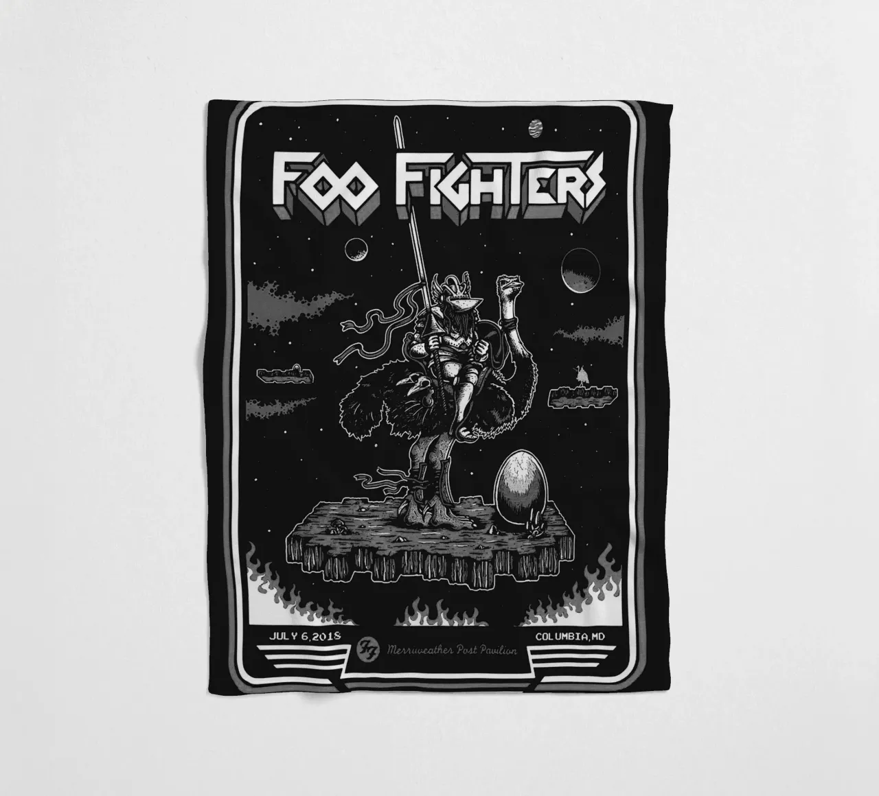 The Foo Fighters band coperta in pile da vanhesling