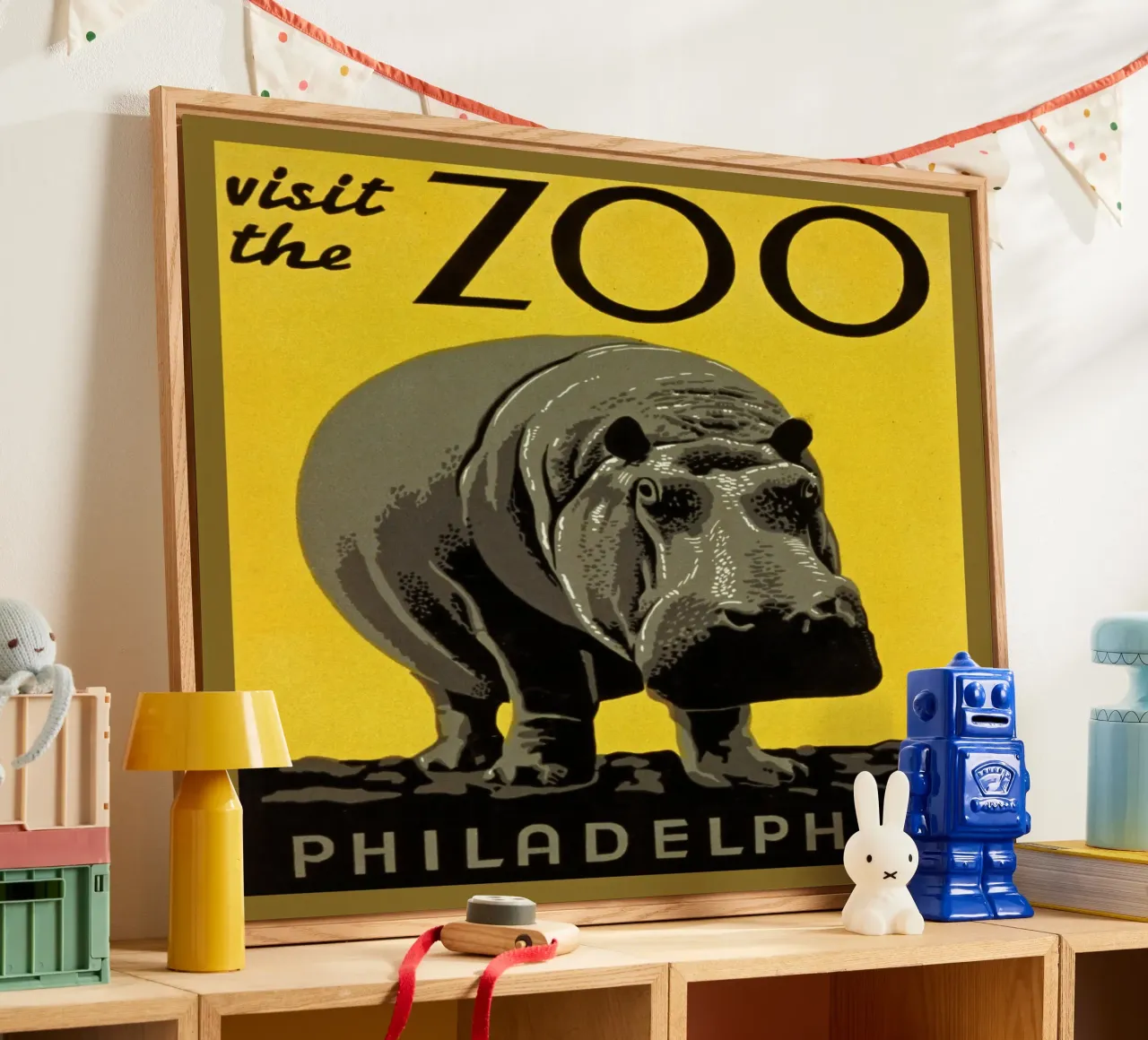 ippopotamo dello zoo di Philadelphia plexiglass da Danielshop