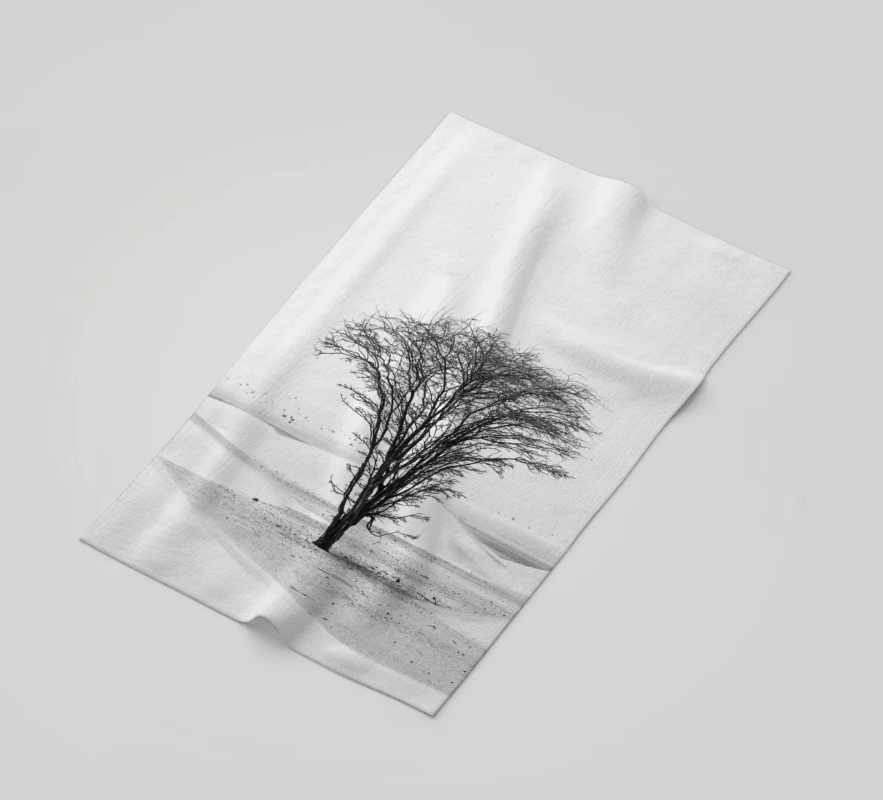 Lonely tree in the desert telo mare da photolovers