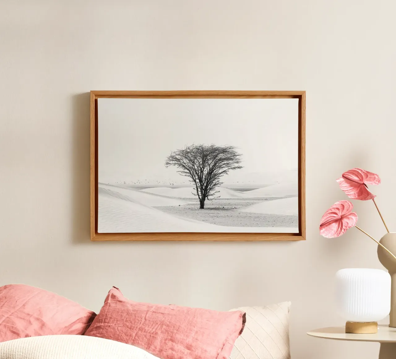 Lonely tree in the desert canvas by photolovers