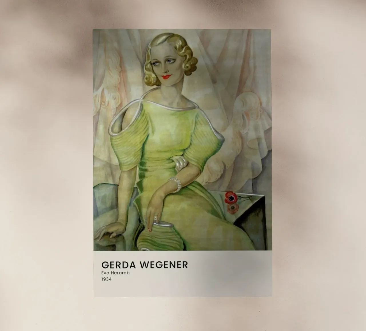 Gerda Wegener - Eva Heramb II pellicola backlit da Vintage by JUNIQE