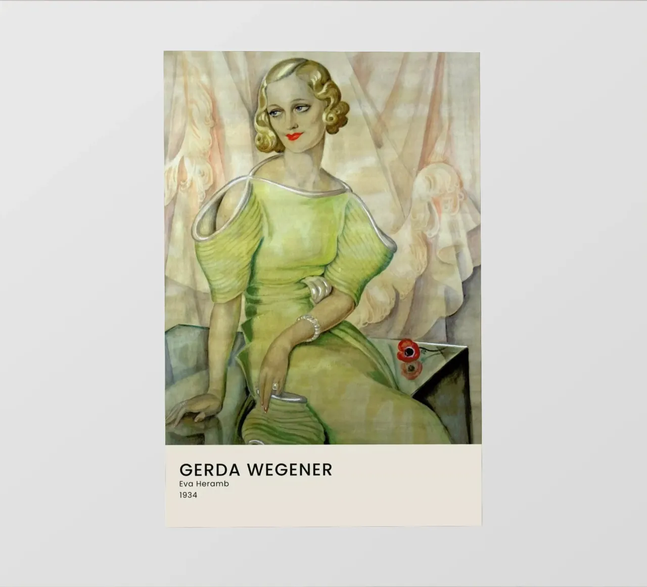 Gerda Wegener - Eva Heramb II pellicola backlit da Vintage by JUNIQE