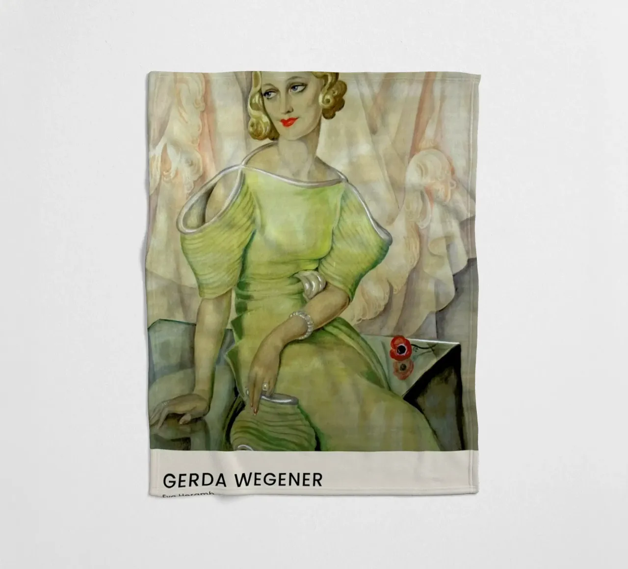 Gerda Wegener - Eva Heramb II coperta in pile da Vintage by JUNIQE