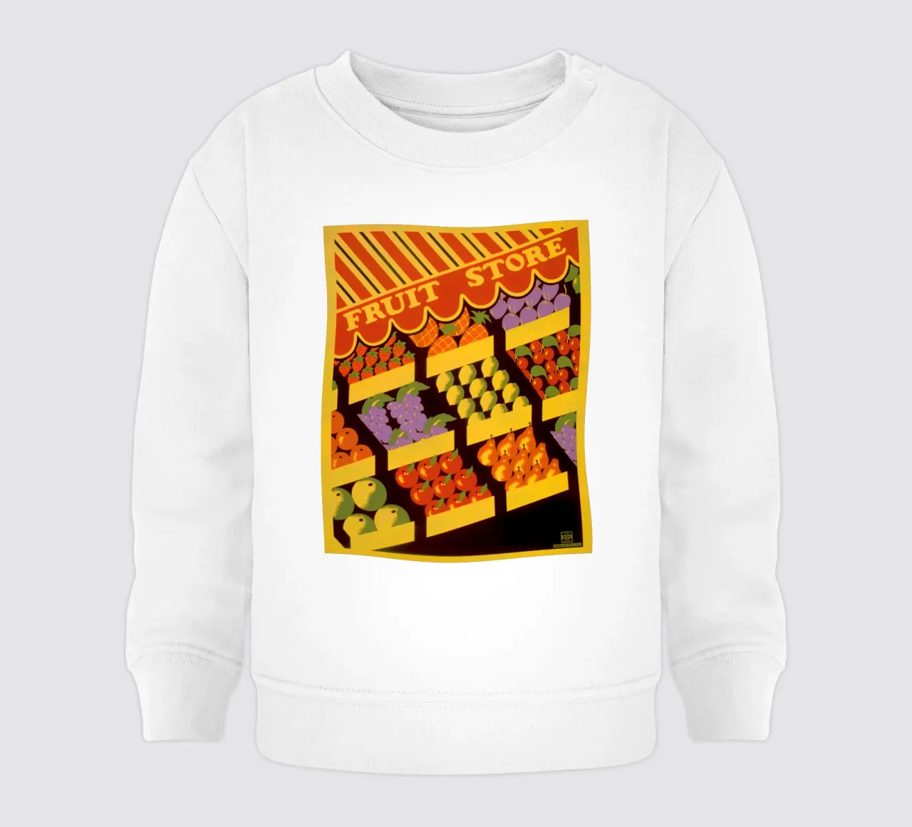 negozio di frutta felpa neonato da Danielshop