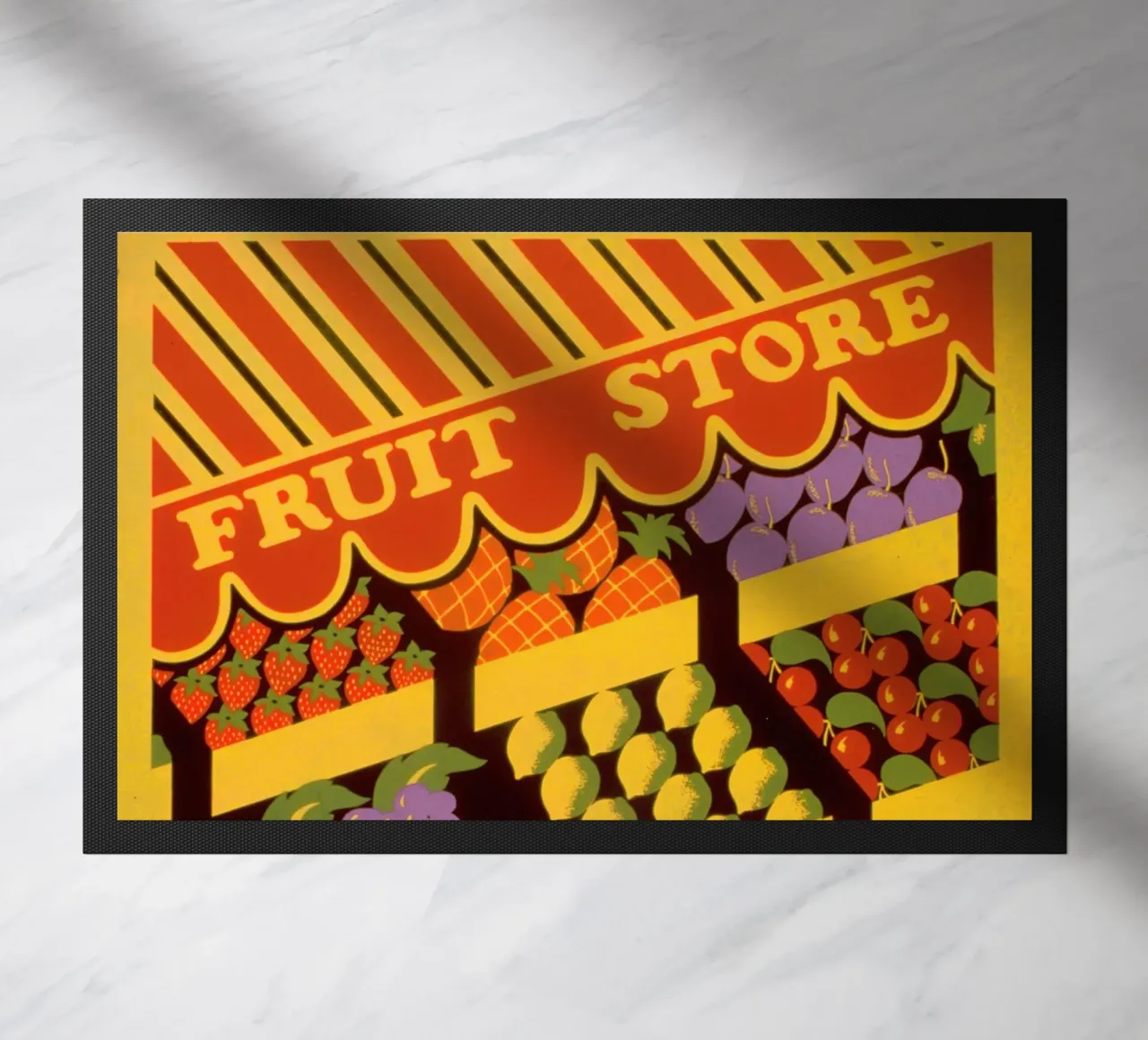 fruit store doormat by Danielshop