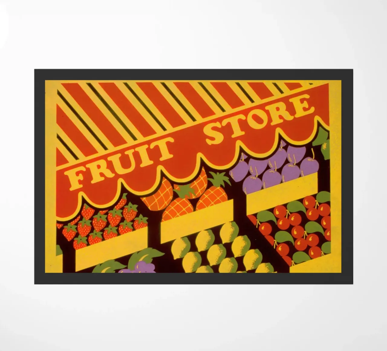 fruit store doormat by Danielshop