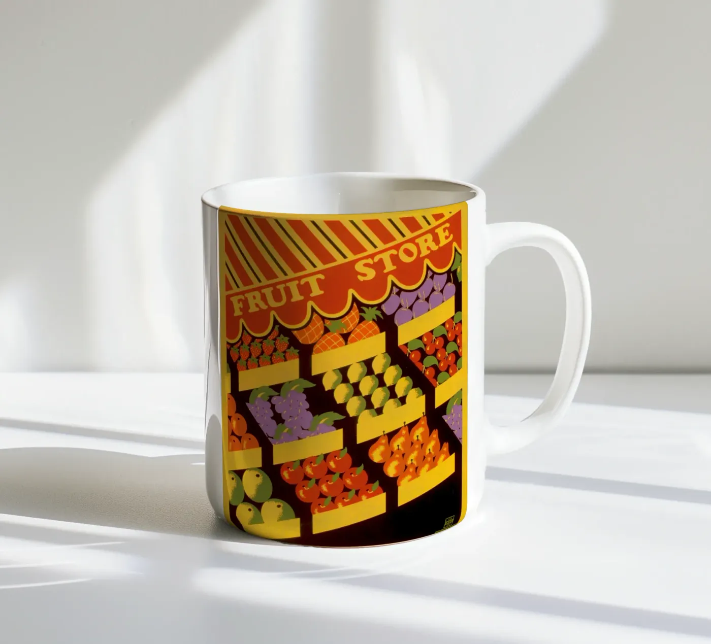 fruit store ceramic mug by Danielshop