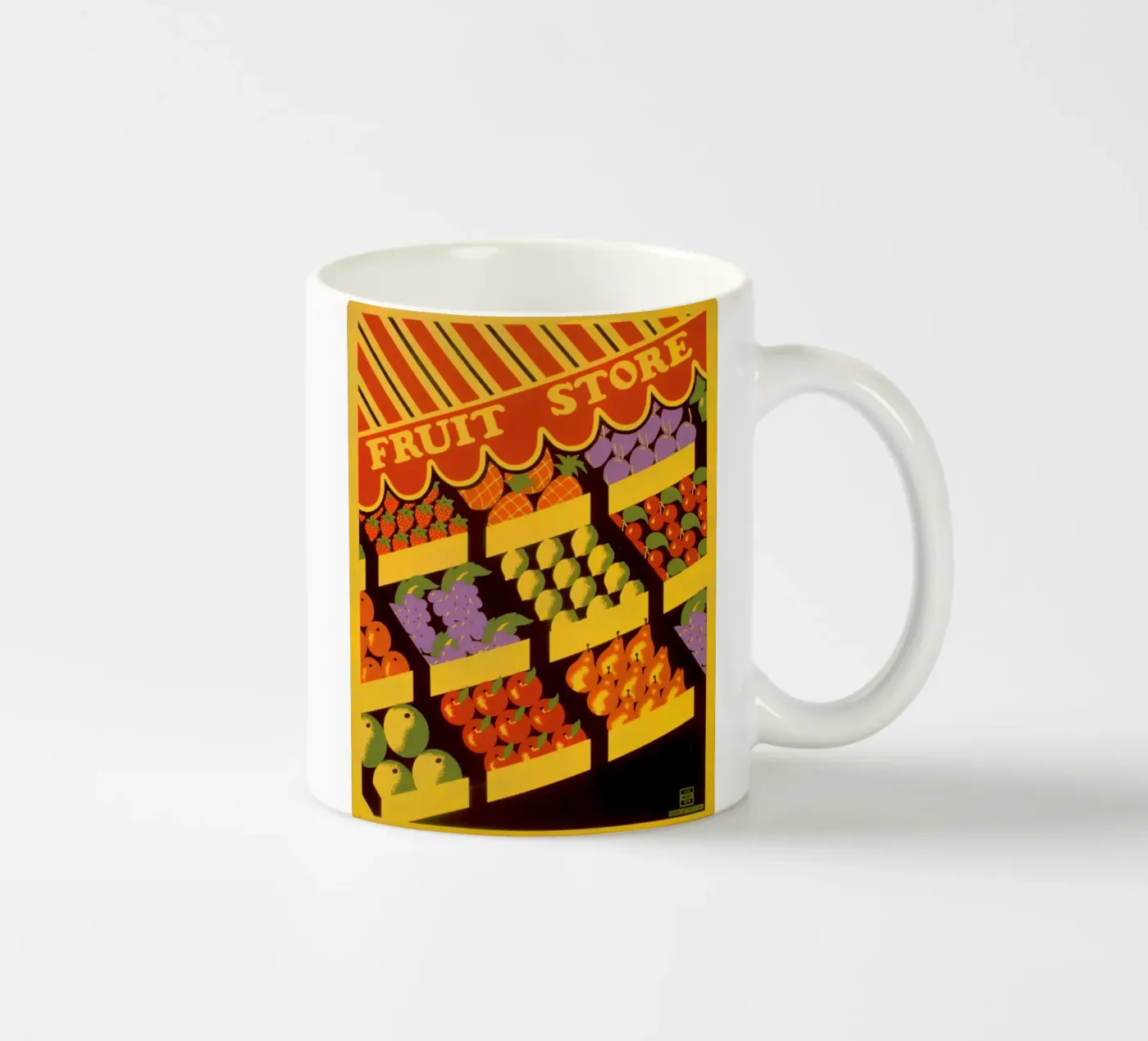 fruit store ceramic mug by Danielshop