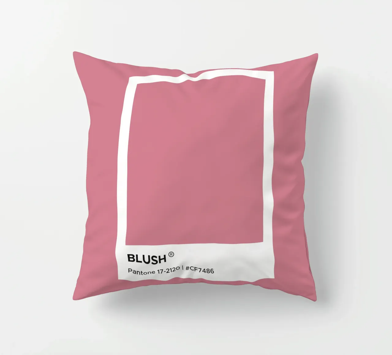Pantone Blush cuscino da Paigaam Studio