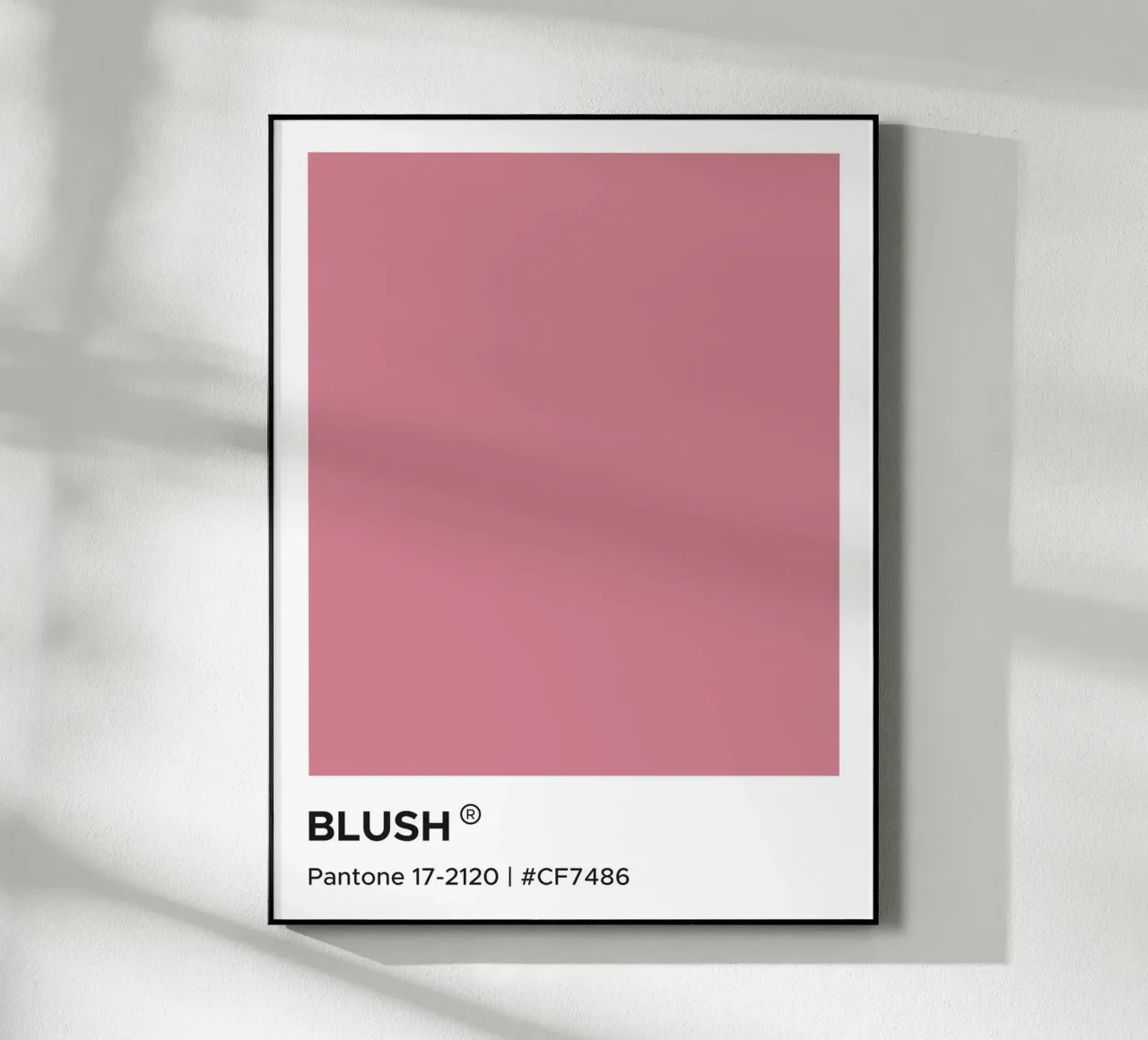 Pantone Blush plexiglass da Paigaam Studio