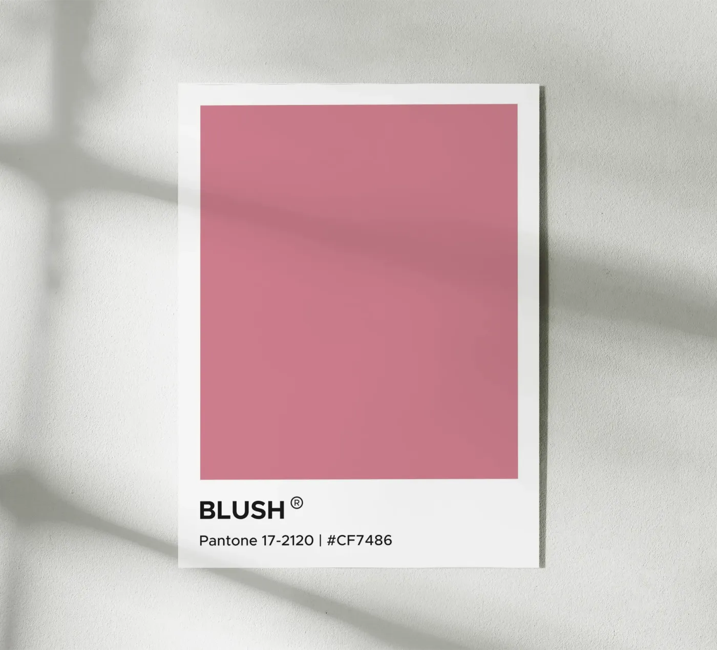 Blush Pantone plexiglass da Paigaam Studio