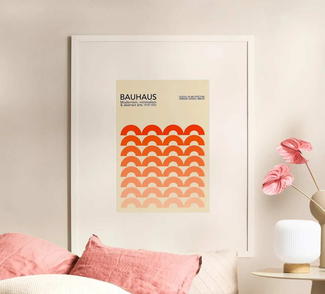 Bauhaus poster con telaio in legno da Brooke