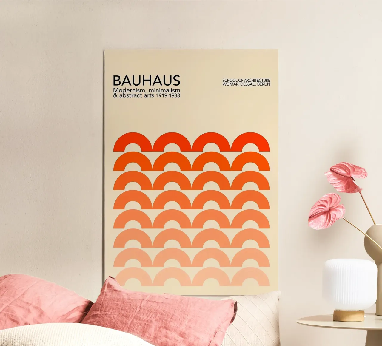 Bauhaus poster con telaio in legno da Brooke