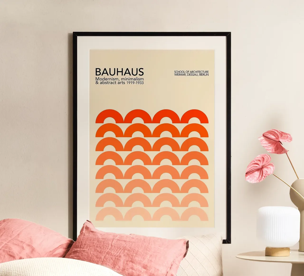Bauhaus poster con telaio in legno da Brooke