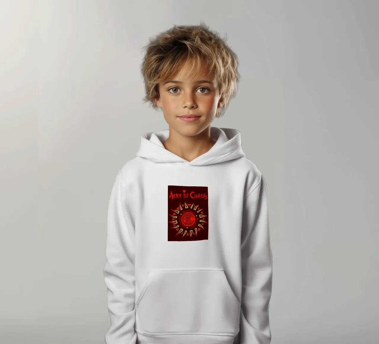 Alice in Chains band felpa bambino con cappuccio da vanhesling