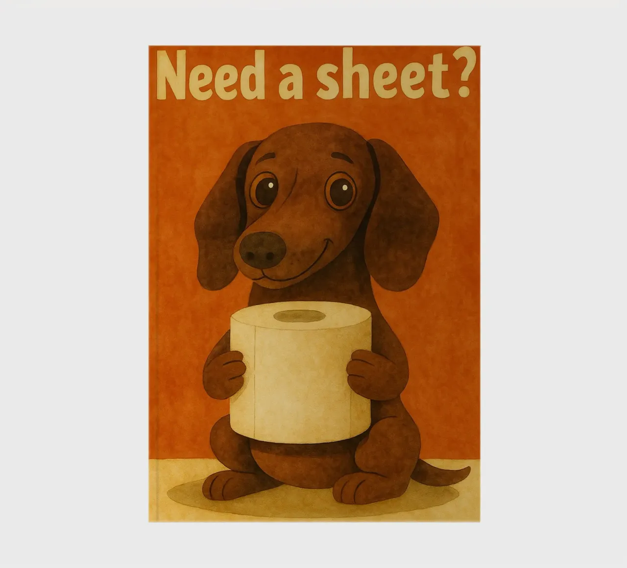 dog need a sheet retro art drawing notebook by genzaa