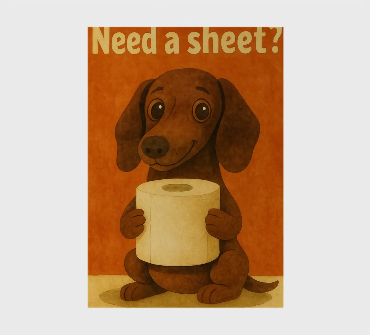 dog need a sheet retro art drawing notebook by genzaa
