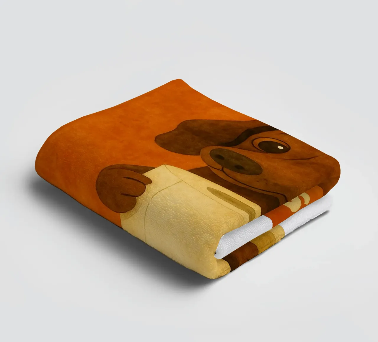 dog need a sheet retro art drawing towel by genzaa