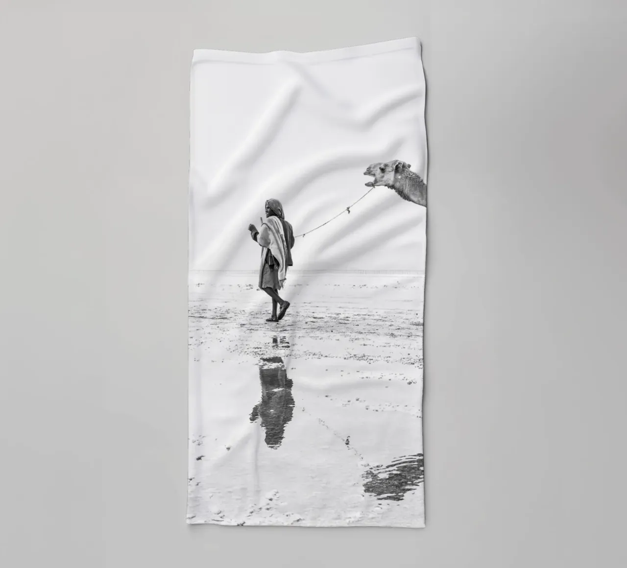 Man with his camel towel by photolovers