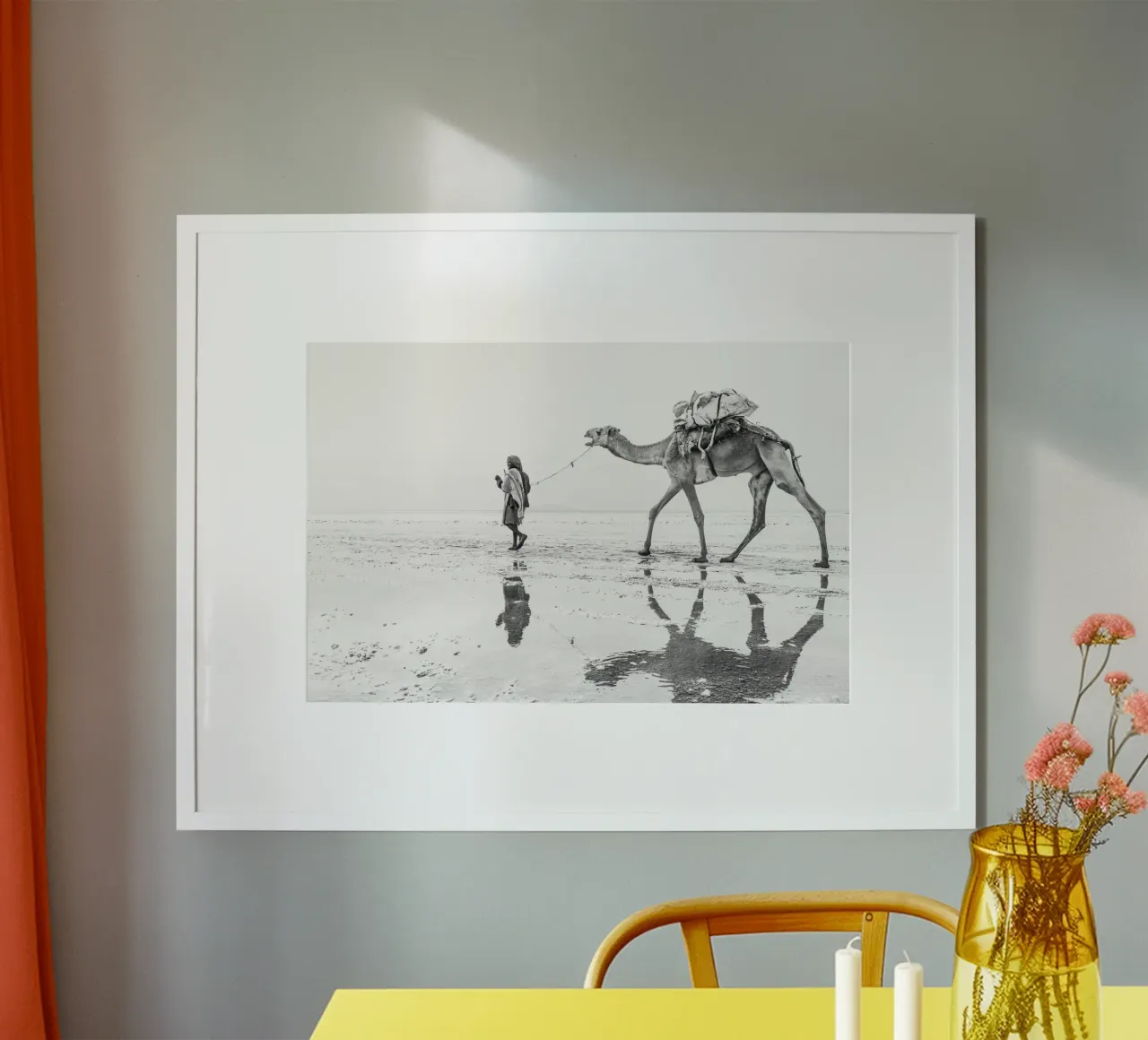 Man with his camel carta hahnemühle da photolovers