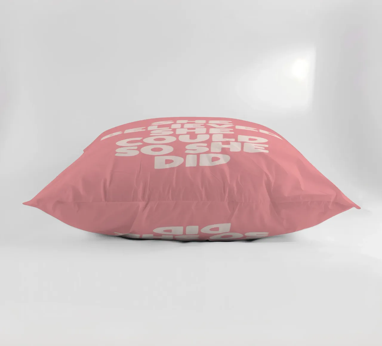 She Believed She Could So She Did decorative cushion by THE MOTIVATED TYPE