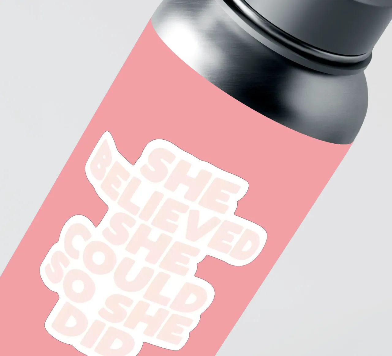She Believed She Could So She Did sticker by THE MOTIVATED TYPE