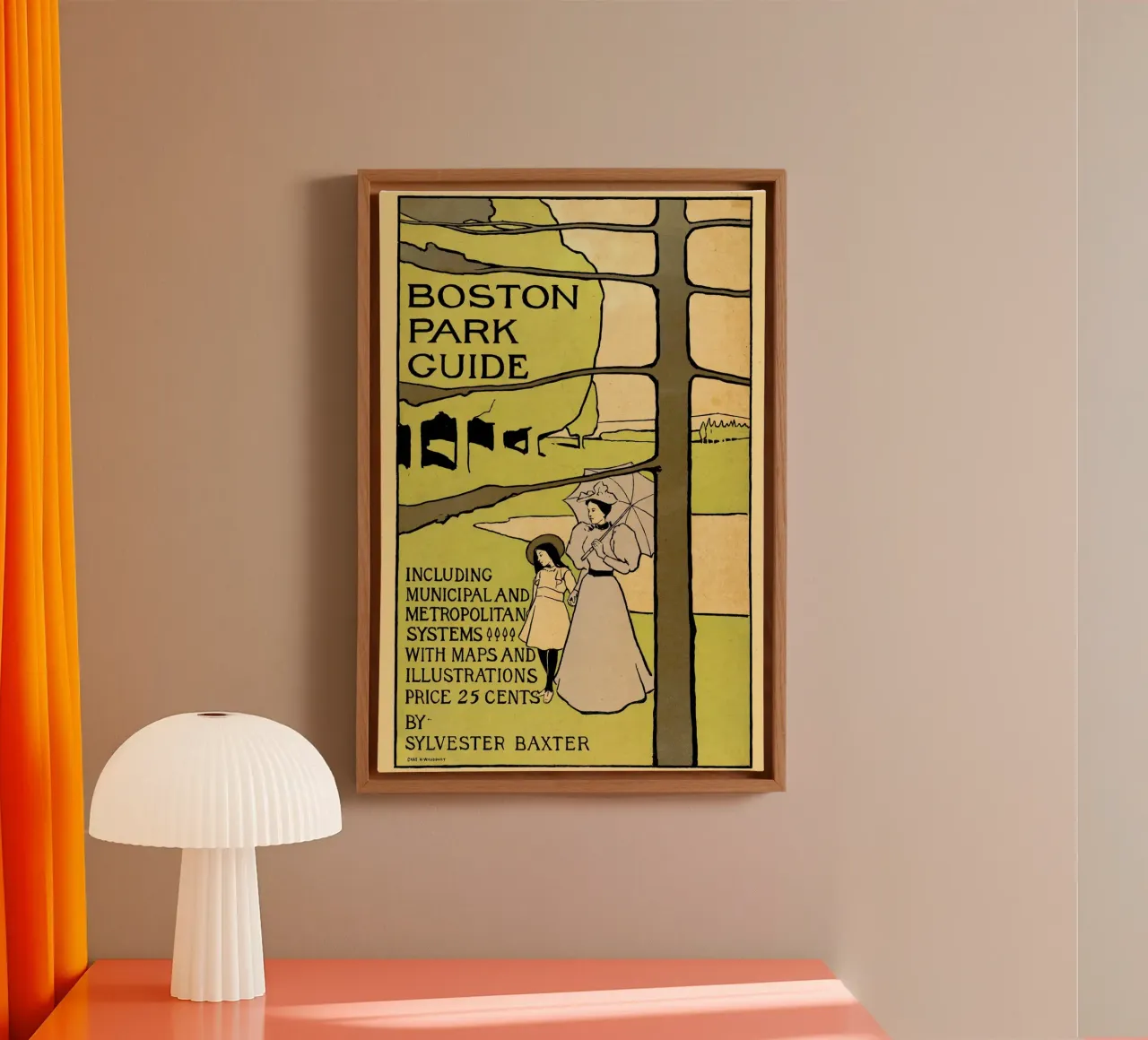 boston park guide canvas by Danielshop