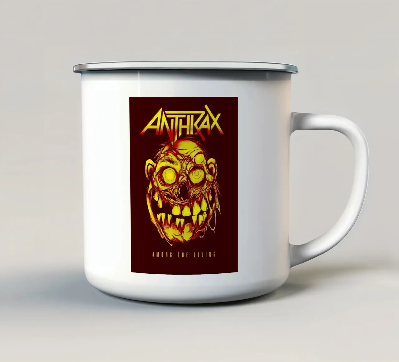 anthrax band art tazza in smalto da vanhesling