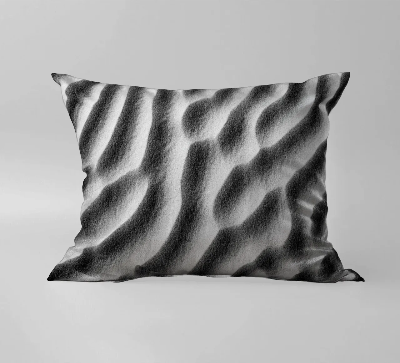 Abstract sand art in black and white cuscino da photolovers