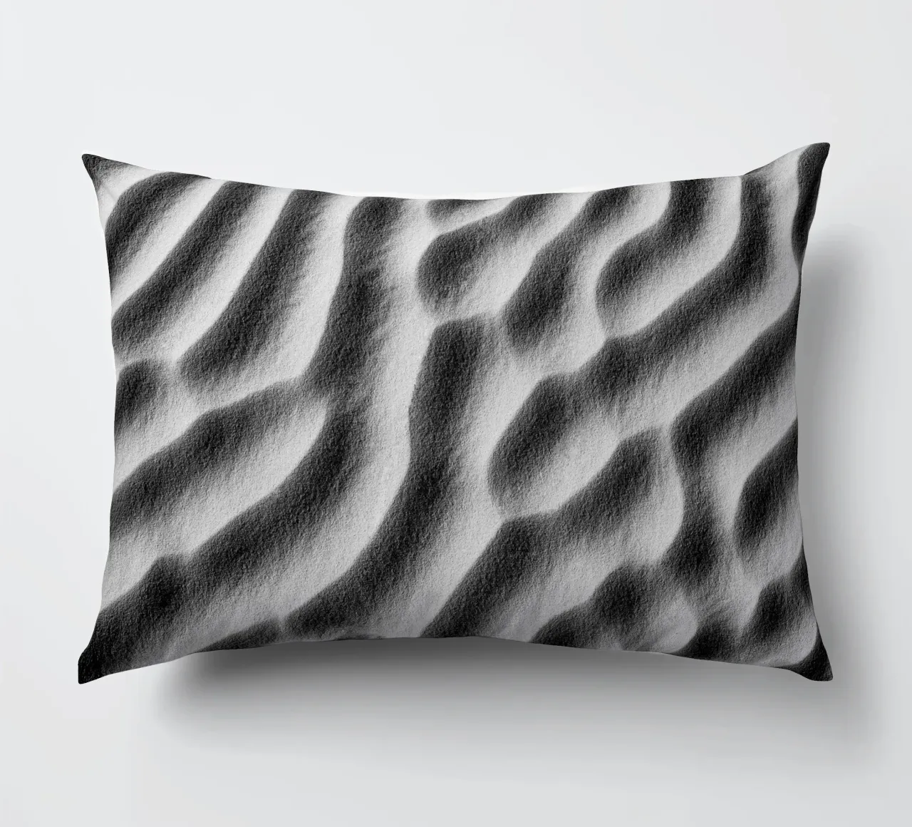Abstract sand art in black and white cuscino da photolovers