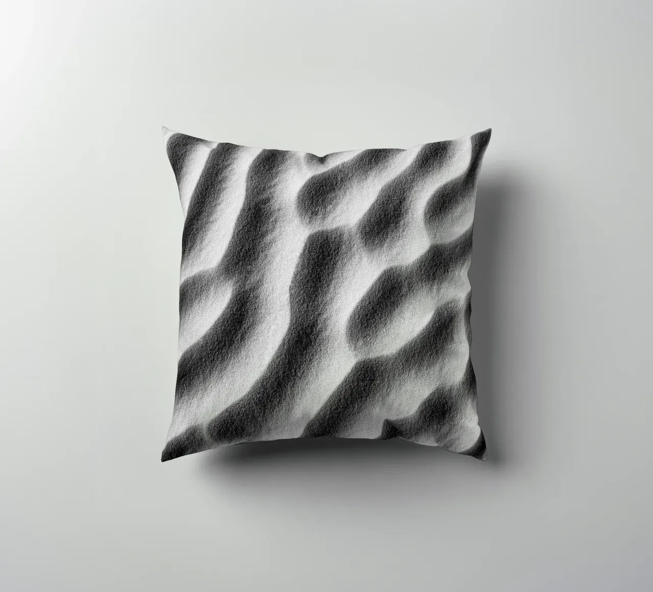 Abstract sand art in black and white cuscino da photolovers