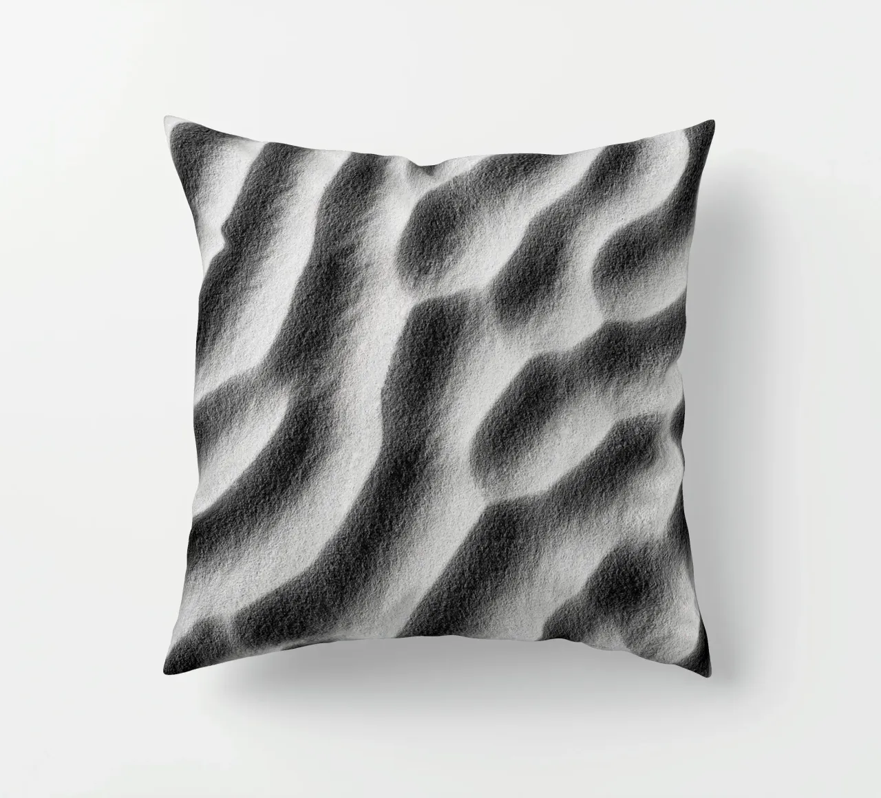 Abstract sand art in black and white cuscino da photolovers