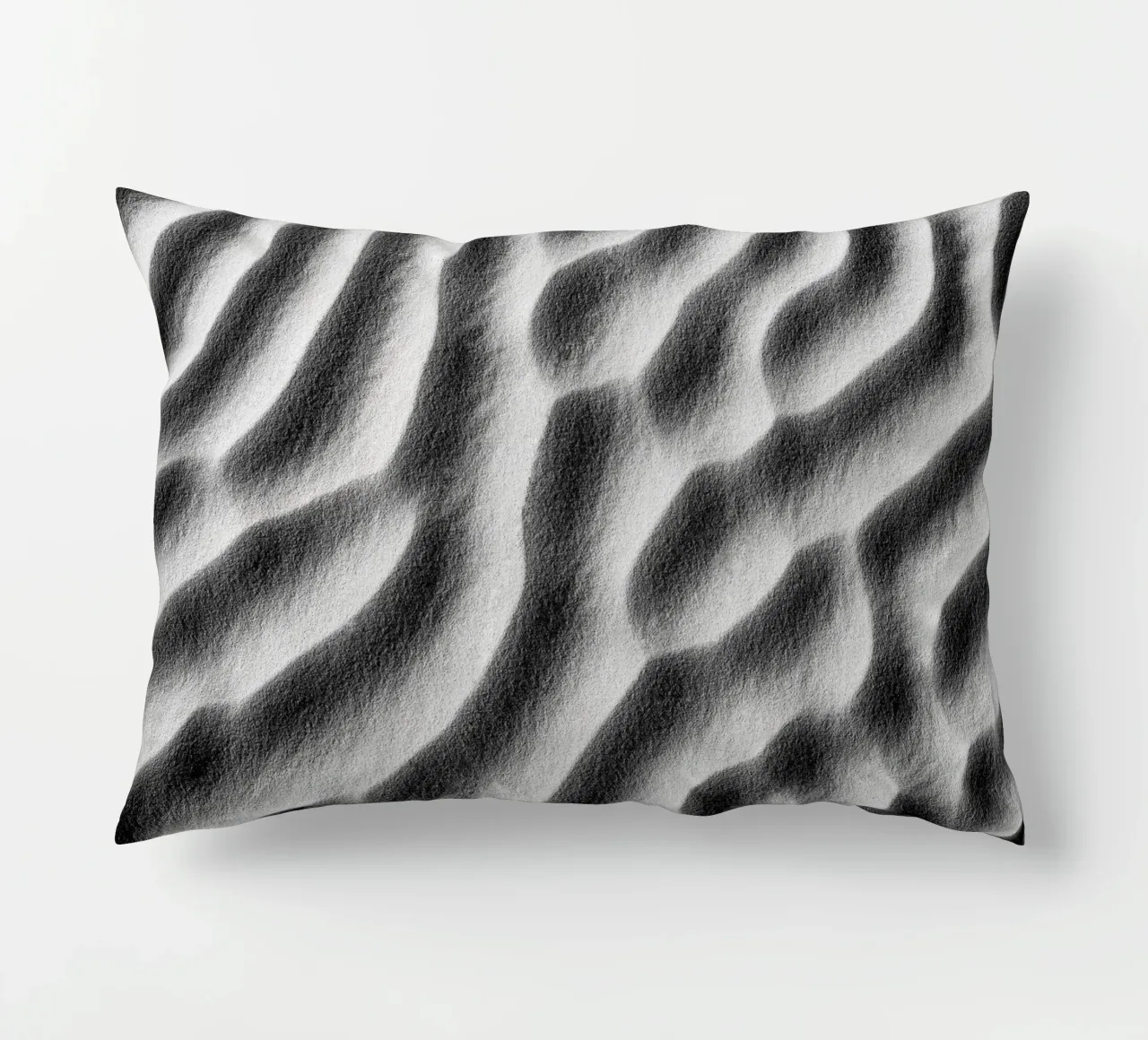 Abstract sand art in black and white cuscino da photolovers