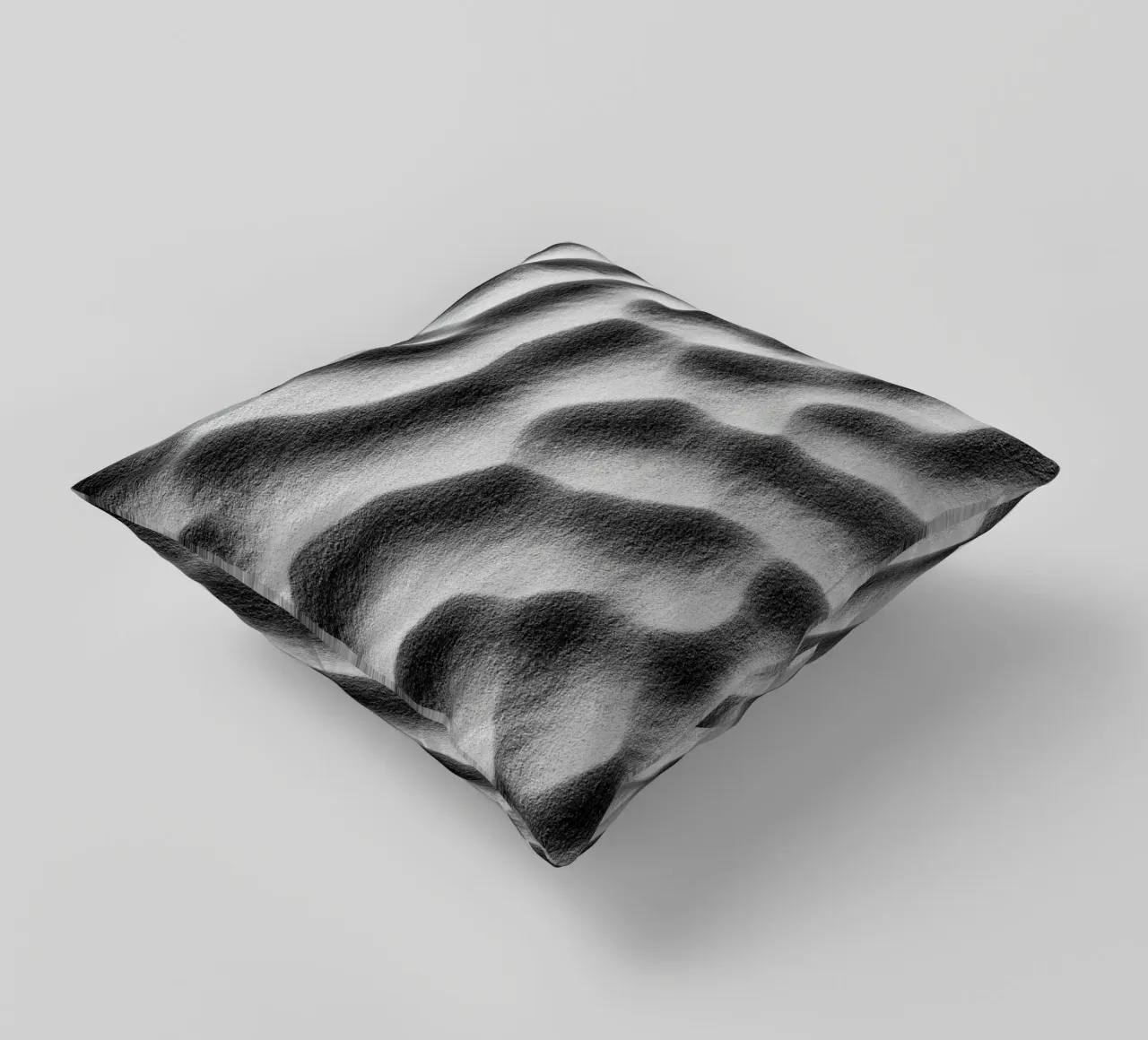 Abstract sand art in black and white cuscino da photolovers