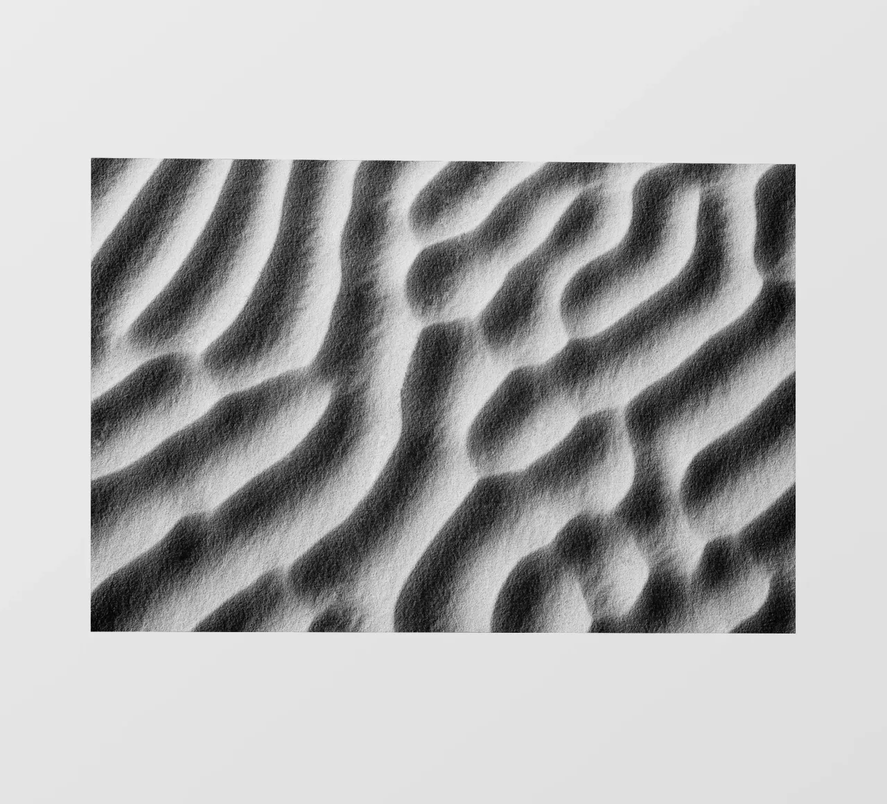 Abstract sand art in black and white pellicola backlit da photolovers