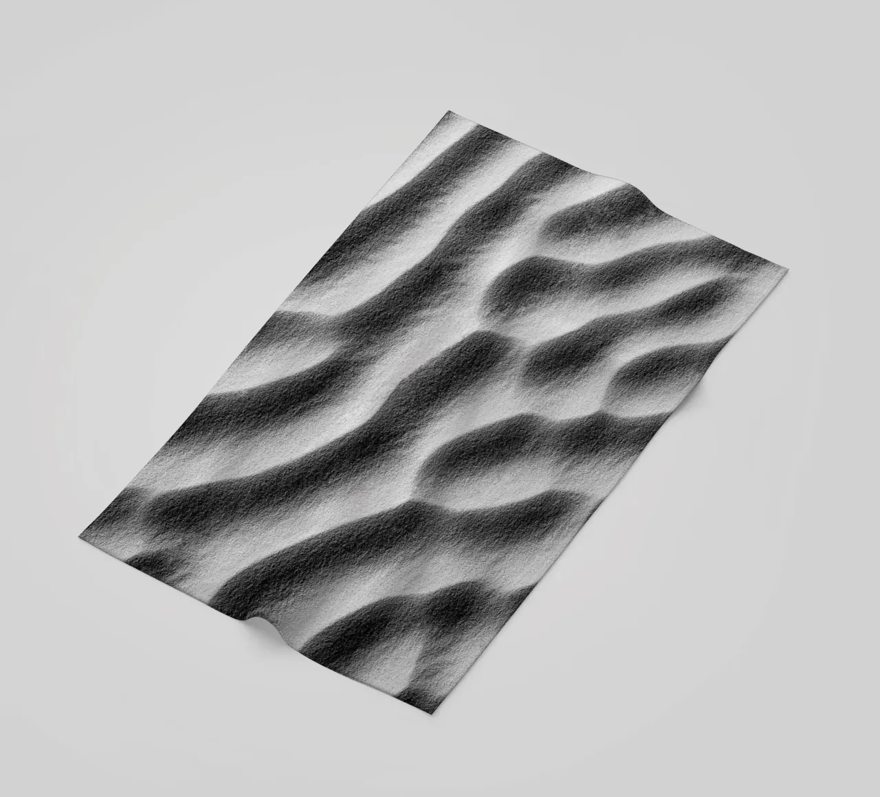 Abstract sand art in black and white telo mare da photolovers