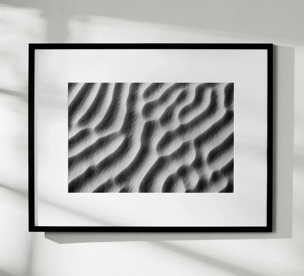 Abstract sand art in black and white carta hahnemühle da photolovers