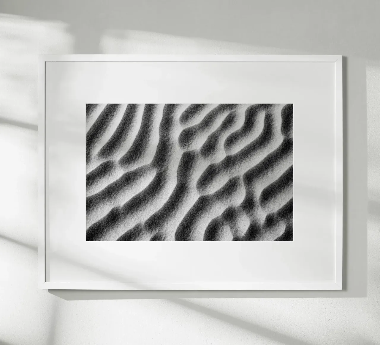 Abstract sand art in black and white carta hahnemühle da photolovers