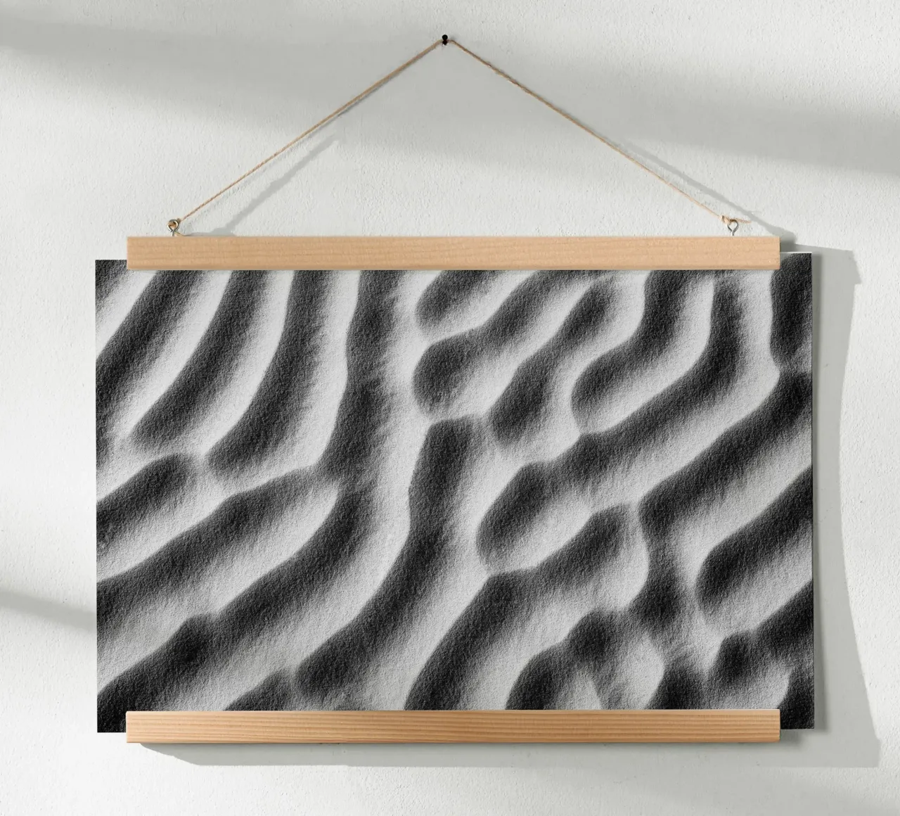 Abstract sand art in black and white carta hahnemühle da photolovers