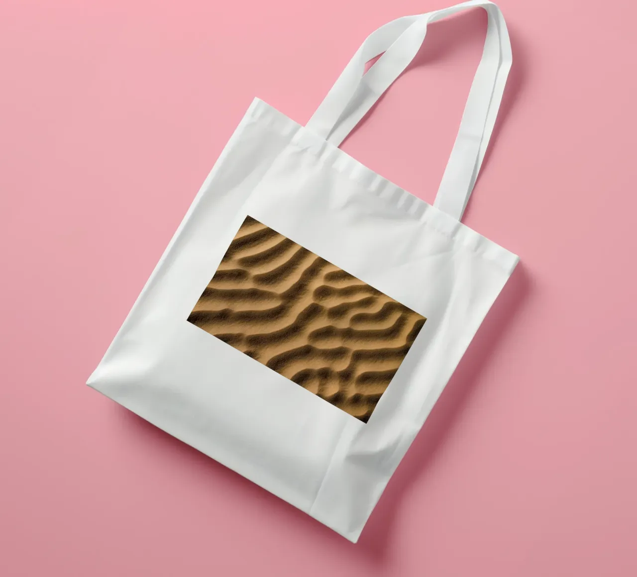 Abstract sand art in color borsa in juta da photolovers